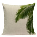 Axyaa Tropical Leaves Pillowcases - Rainforest Style Plant Cushion Covers