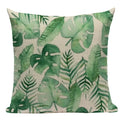 Axyaa Tree Green Cushion Cover: Green Decorative Flower Sofa Car Pillow