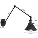 Axyaa Vintage Industrial Wall Sconce E27 LED Wall Lamp Copper Black