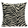 Axyaa Simple Geometry Pillowcase - Zebra Leopard Print Home Cushion