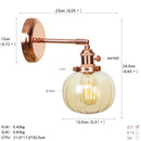 Axyaa Nordic Rose Gold Wall Lamp LED Sconce for Bedroom Bathroom Mirror