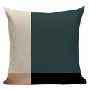 Axyaa Striped Geometric Cushion Cover 45x45cm in Black, Blue