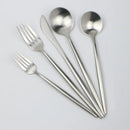 Axyaa 30-Piece Stainless Steel Cutlery Set for 6 - Matte Finish