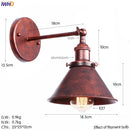 Axyaa Vintage Silver Wall Lamp Sconces Industrial Home Lighting