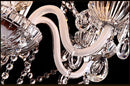 Luxury White Transparent LED Crystal Chandelier by Axyaa for Elegant Living Room