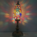 Axyaa Turkish Mosaic Table Lamp Vintage Art Deco Handcrafted Bedside Light