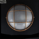 Axyaa Vintage Bronze Ceiling Lamp with E27 Socket for Industrial Outdoor Lighting