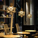 Axyaa Nordic Star LED Pendant Lamp: Colorful Glass Light for Bar, Living Room.