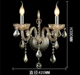 Axyaa Crystal Candle Wall Lamp - Luxury Accent for Bedroom, Living Room, or Study