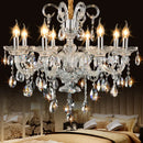 Axyaa Modern Crystal Chandelier - Luxe Living Room Light Fixtures