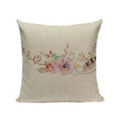 Axyaa Cotton Linen Feather Cushion Cover for Home Decor