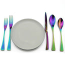 Axyaa Rainbow Stainless Steel Dinnerware Set