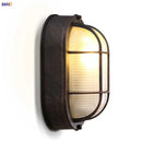 Axyaa Loft Industrial Wall Lights Glass Lampshade Vintage Stair Light Fixtures