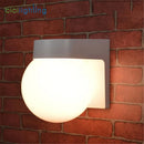 Axyaa Modern Loft Outdoor Wall Lamp - Black White, Up Down Light