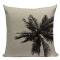 Geometric Meditation Decorative Throw Pillow Cover Axyaa Black White Linen Square Case