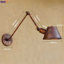 Axyaa Vintage LED Wall Light Swing Arm Wall Lamp Industrial Style