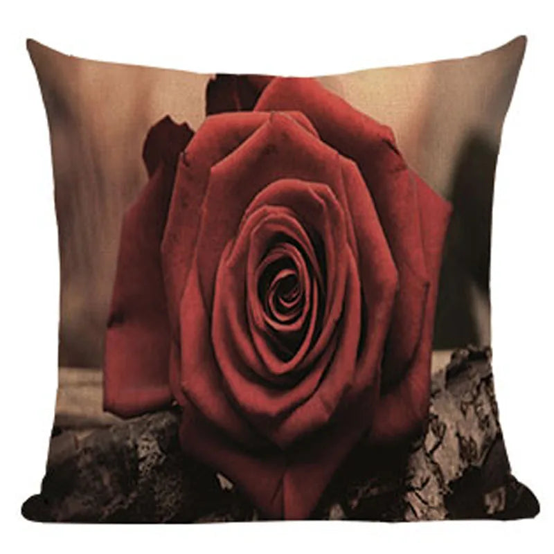 Retro Flower Cushion Cover - Axyaa Brand - Home Decor Luxury Pillows