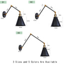 Axyaa Antique Adjustable Iron Loft Wall Sconce LED Industrial Wall Lights