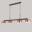 Axyaa Postmodern 4-Head Pendant Light for Dining Bar Office, Modern LED Suspension Lighting
