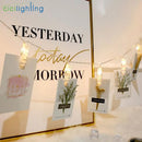 LED Photo Clip Fairy Lights for Holiday Decor by Axyaa