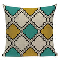 Axyaa Modern Geometric Cushion Covers - Colorful Square Seat Decor Pillow Case