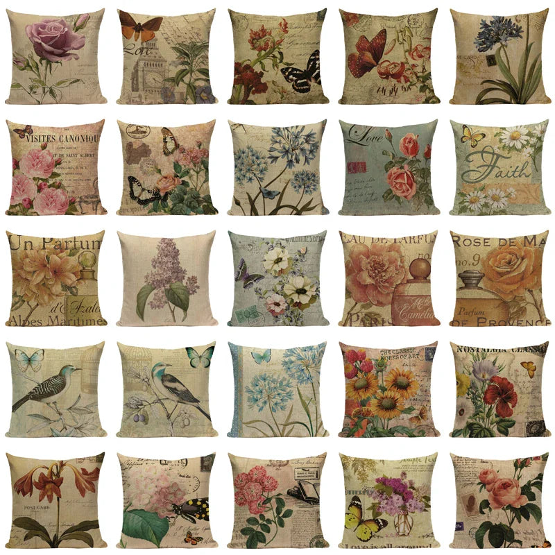 Axyaa Nordic Animal Plant Decorative Pillow Case Covers for Sofa