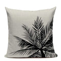 Axyaa Tropic Tree Green Cushion Cover - Summer Style Decorative Pillow for Sofa