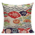 Axyaa Ukiyo Style Fuji Mountain Throw Pillow Cover