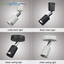 Axyaa Minimalist E27 Track Light with Adjustable Direction in Ceiling Mounted Fixture