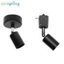 Axyaa Industrial Ceiling Lights LED Surface or Rail Mounted Black White
