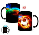 Axyaa Color Changing Football Flame Mug 11oz - Creative Gift for Him