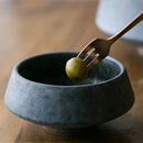 Axya Gray Marble Ceramic Soup Salad Bowl Set for Hotel & Clubhouse Dining