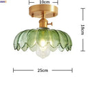 Axyaa Nordic Glass Copper LED Ceiling Light Vintage Ceiling LampIKEA