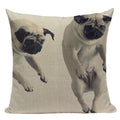 Axyaa Pug Animal Decor Cushion Cover Home Decorative Pillow 45x45cm