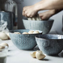 Axya Ceramic Ramen Noodle Bowl - Japanese Style Retro Pigmented Big Bowl