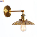 Axyaa Iron Golden LED Wall Lamp Vintage Industrial Retro Loft Style Iron Wall Lights