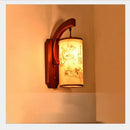 Axyaa Antique Wood Wall Lamp Sconce for Stair Aisle Bedroom Living Room