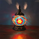 Axyaa Turkish Mosaic Table Lamp - Handcrafted Vintage Glass Art Deco Bedside Light