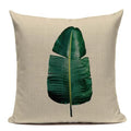 Axyaa Tropical Plant Banana Leaf Throw Pillow Cover for High Quality Home Decor