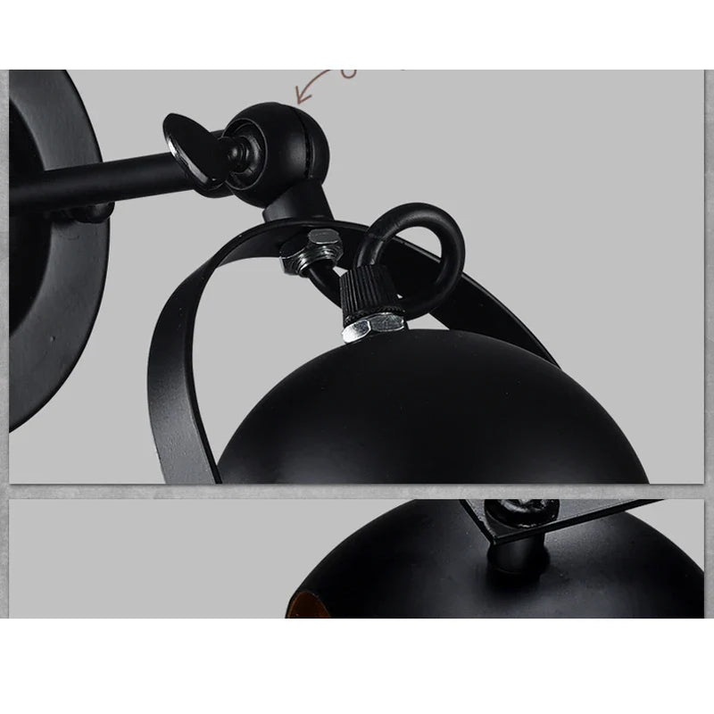 Axyaa Retro Loft Wall Light Sconce for Clothing Shop, Cafe, Bedroom, and More