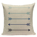 Axyaa Farmhouse Geometric Cushion Covers in Green and White