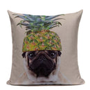 Axyaa Pug Dog Square Cushion Cover 45x45cm Home Decor