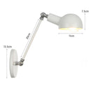 Axyaa Vintage Swing Arm Wall Lamp Adjustable Reading Light