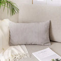 Axyaa Monochrome Corduroy Velvet Pillow Case, 40x60cm