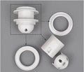 Axyaa E27/E14 Lamp Bulb Holder | Lighting Accessory Fitting Socket Base | Black/White, 110-220V