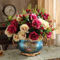 Axyaa Luxury Palace Resin Vase Figurine for Home Decor & Wedding Gift