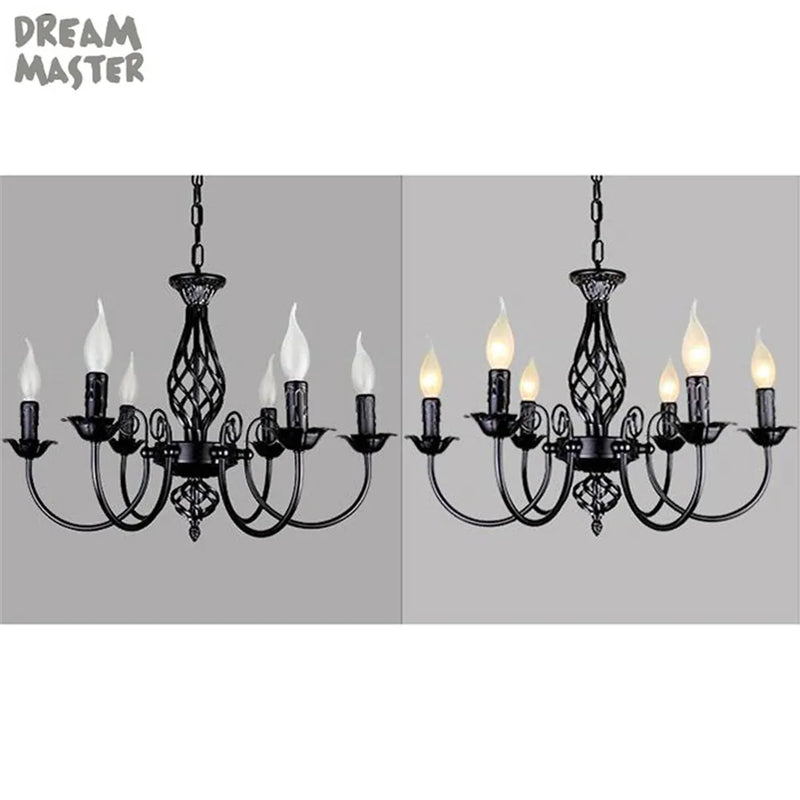 Axyaa Modern Wrought Iron Chandeliers for Dining Living Room Hotel Decor