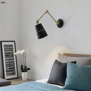 Axyaa Nordic Swing Arm Wall Lamp for Home Lighting