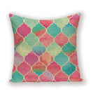 Geometric Linen Cushion Cover for Home Decor - Axyaa's Stylish Throw Pillow Case