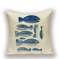 Axyaa Nordic Fish Cushion Covers – High Quality Decorative Pillows